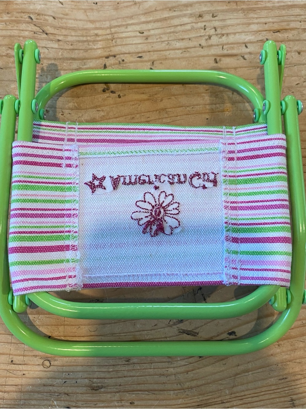 American Girl Retired Folding Beach Chair Bocce Set Doll Accessory CHAIR ONLY - Picture 9 of 9